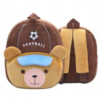 Viackomorový batoh do škôlky, Teddy Bear Footballer RG, chlapčenský, dievčenský, viacfarebný